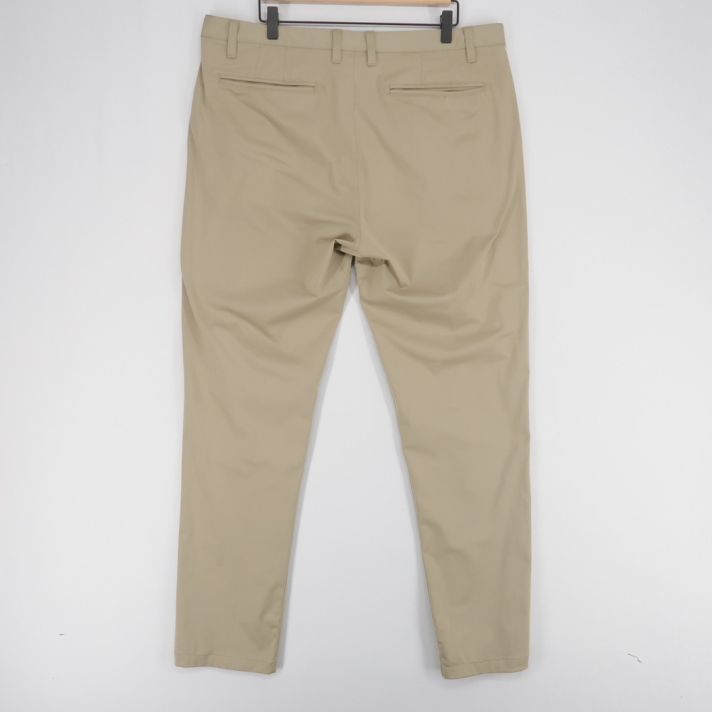 Rhone Commuter Pants Mens 38 Khaki Slim Fit Performance Golf Stretch Flex Knit - Picture 2 of 15